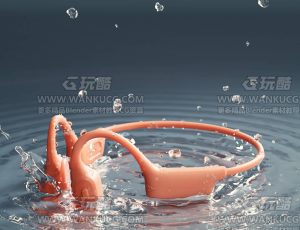 骨传导耳机渲染场景C4D工程源文件