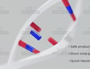 简洁DNA渲染场景C4D工程源文件