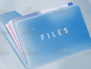 蓝色文件夹渲染场景C4D工程源文件