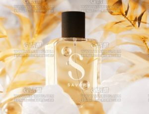 唯美精油瓶渲染场景C4D工程源文件