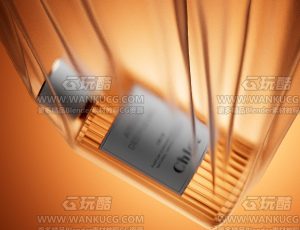 蔻依香水渲染场景C4D工程源文件