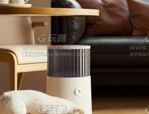 宠物喂食器渲染场景C4D工程源文件