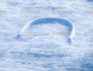 挂脖风扇渲染场景C4D工程源文件