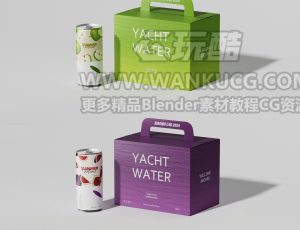 果汁包装渲染场景C4D工程源文件