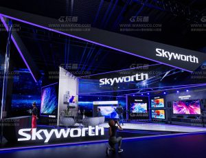 科技展台会渲染场景C4D工程源文件