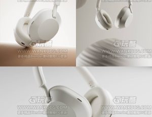 索尼头戴式耳机渲染场景C4D工程源文件