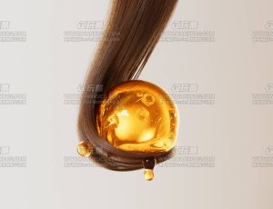 洗发水精华渲染场景C4D工程源文件