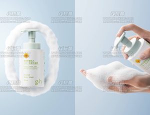 婴儿沐浴露渲染场景C4D工程源文件