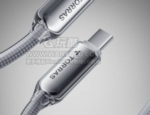 冰透线数据线渲染场景C4D工程源文件