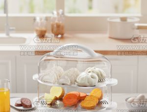 电蒸锅渲染场景C4D工程源文件