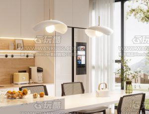 餐厅吊灯渲染场景C4D工程源文件