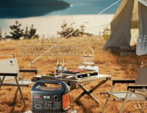 户外电源渲染场景C4D工程源文件