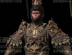 黑神话悟空齐天大圣Blender模型