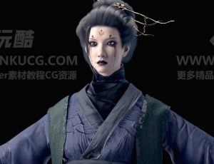 黑神话悟空蜘蛛精四妹Blender模型