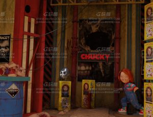 恐怖娃娃主题房间Blend工程源文件