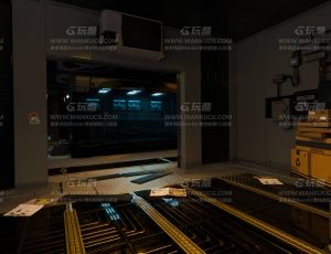 赛博朋克科幻中央控制室Blend工程源文件