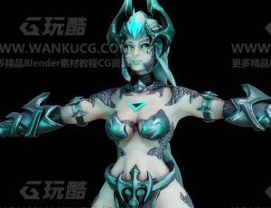 西方女巫战士Blend模型