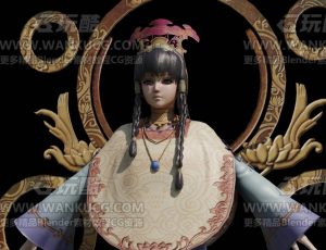 阿修罗女儿Blend模型