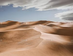 辽阔的沙漠场景Blend工程源文件