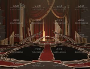 奇幻音乐舞台场景Blend工程源文件