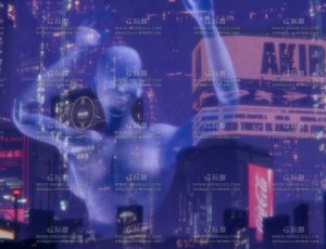 赛博朋克夜晚城场景Blend工程源文件