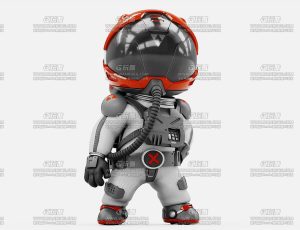 宇航员可爱机器人Blend模型