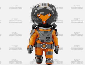 宇航员迷你机器人Blend模型