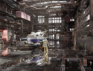 科幻未来车间车库场景Blend工程源文件