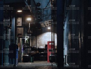 夜深人静的胡同巷子Blend工程源文件