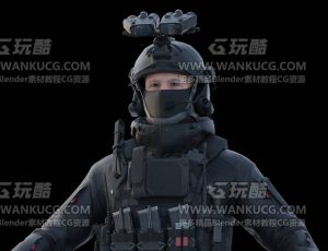 精英高级特殊特种兵Blend模型