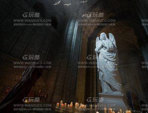 神秘宗教祭拜教堂场景Blend工程源文件