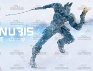 电影级高精度死神阿努比斯机器人Blend模型