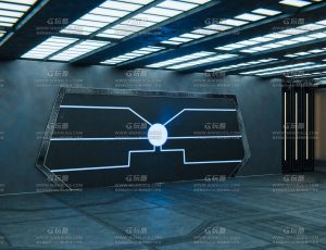 科幻大型监狱场景Blend工程源文件