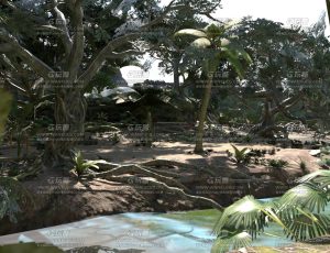 亚马逊树林场景Blend工程源文件