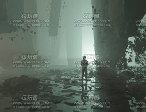 迷雾石阵峡谷自然场景Blend工程源文件