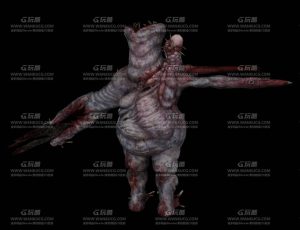 恶心的生化怪物Blend模型