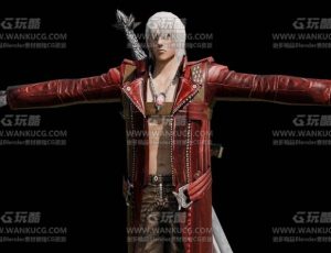 鬼泣3但丁Blend模型