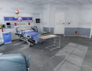 美国医院室内场景Blend工程源文件