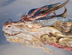 带动画的奇幻中国龙Blend模型