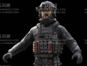 俄罗斯特种大兵Blend模型