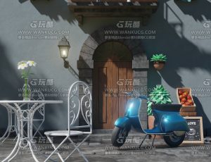 下午茶打卡场景Blend工程源文件