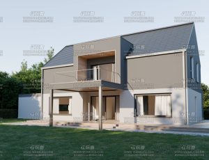 草坪别墅大场景Blend工程源文件