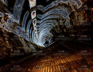 玛雅古文明神秘隧道动画场景Blend工程源文件