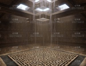 神秘密室空间场景Blend工程源文件