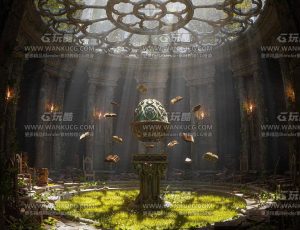 地下魔法书屋场景Blend工程源文件