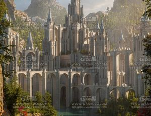 魔幻精灵世界城堡大场景Blend工程源文件