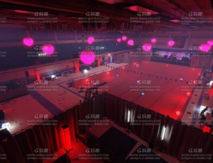 红灯氛围游泳池场景Blend工程源文件