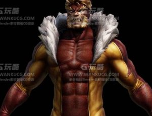 剑齿虎战士Blend模型