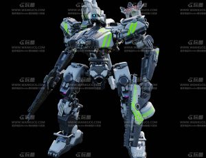 战场上的酷炫机器人Blend模型