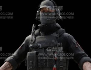 模块化特种兵Blend模型